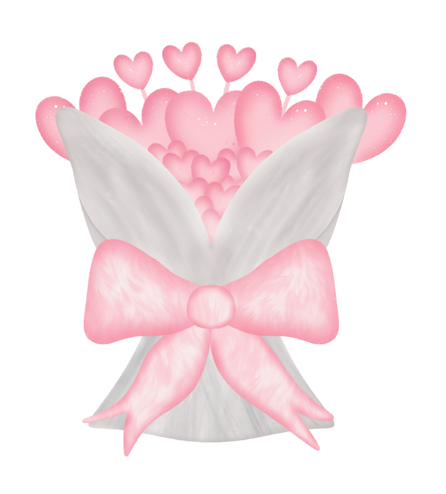 Cute valentine sticker Flowers Bouquet